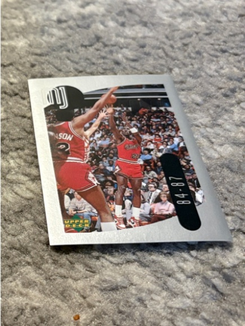 Michael Jordan 1998 84-87 Basketball card.